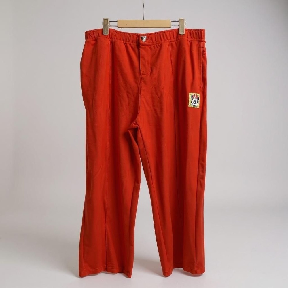 Disney Minnie Mouse Orange Ponte Slacks‎ Pants Size XL
